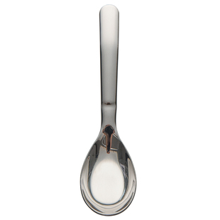 316加厚不锈钢勺子家用汤匙中式平底深汤勺调羹吃饭勺餐勺儿童勺