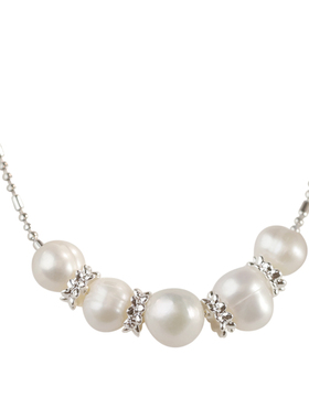 轻奢天然珍珠项链女白月光锁骨链