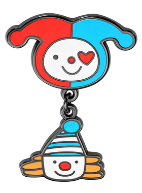 日韩风可爱卡通小丑笑脸徽章胸针