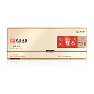 天府龙芽经典红茶茶叶礼盒装特级送礼长辈四川茶高端工夫红茶100g
