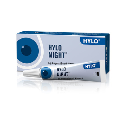 【自营】德国海露HYLO NIGHT夜用眼膏不含防腐剂5g 重度干眼补水