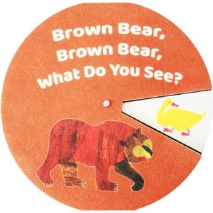 Brown bear what do you see棕熊你在看什么绘本毛毡布转盘教具