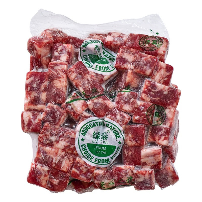 绿泰雪花牛肉粒牛仔粒牛肉块