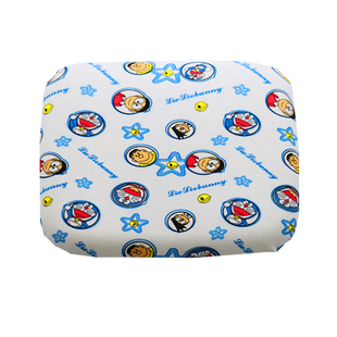 定制泰国婴幼儿童夏季枕套全棉针织卡通定型小枕套婴儿乳胶枕头套