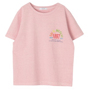 GLOBAL WORK T恤女2026夏季新款棉质字母印花宽松短袖上衣740478