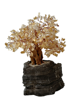水晶发财树开业家居高档送礼摆件