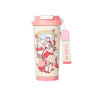 非人哉联名保温杯女高颜值2025新款咖啡杯学生上学专用保冷水杯子