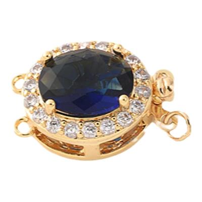 18K包金微镶单双排收尾插扣