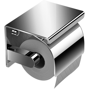 免打孔纸巾架卫生间304不锈钢手机置物架厕所手纸盒壁挂式卷纸架