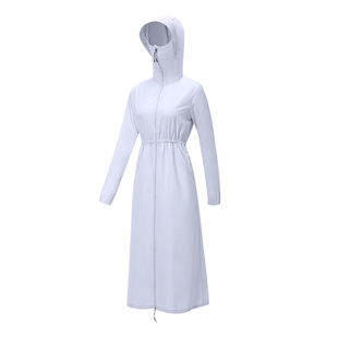 台湾UV100防晒衣长款全身女夏季防紫外线冰丝透气户外防晒服20074