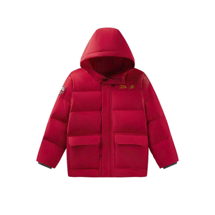 安踏儿童羽绒服新年款2026男大童本命年保暖青少年四防羽绒服外套