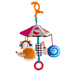 新生儿床头铃摇铃毛绒男女宝宝车载安抚风铃婴儿推车挂件玩具益智