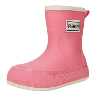 单鞋户外穿纯色四季耐磨加绒百搭胶鞋短筒防水鞋女雨鞋女雨靴厨房