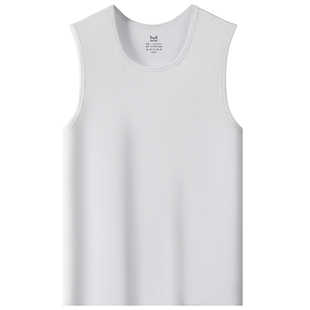 猫人男士背心男款纯棉吸汗春夏运动中老年宽肩无袖内穿打底衫男式