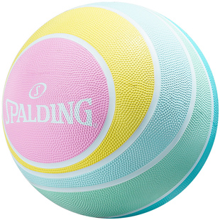 Spalding斯伯丁儿童篮球五号中小学生幼儿园专用高弹力橡胶软皮球