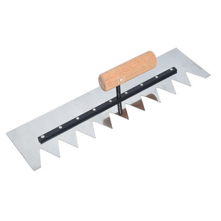 锯齿抹子泥板铺瓷砖抹泥刀瓦工工具大全不锈钢地砖带齿抹子贴砖刀