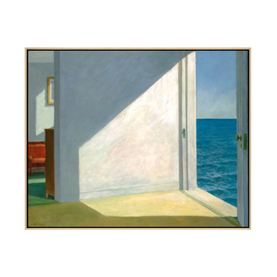 靠海的房间霍普油画餐厅装饰画客厅玄关壁画工作室挂画小红书推荐