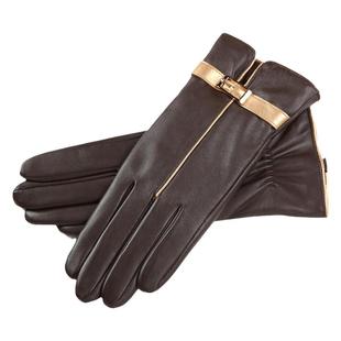 进口纯羊皮真皮手套女士加绒手机触屏秋冬季骑行保暖防风薄款开车