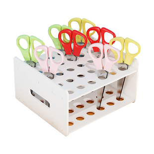 剪刀收纳盒幼儿园开学礼物儿童桌面安全工具置物架美工区域架子