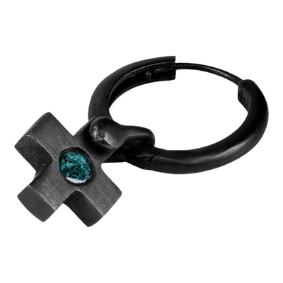 PARTS OF FOUR Hoop Earring Plus十字坠宝石耳环 法国原创设计师