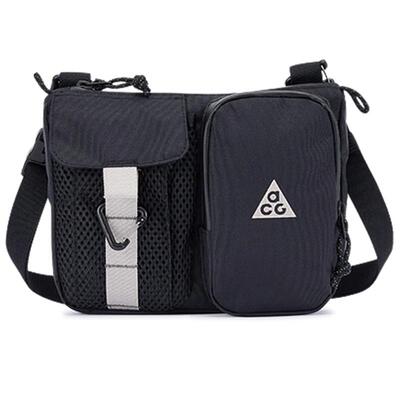 滔搏NIKE耐克男女户外收纳斜挎包运动拉链口袋单肩包HJ8180-010