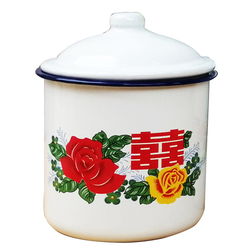 特价处理怀旧经典风微瑕疵搪瓷杯