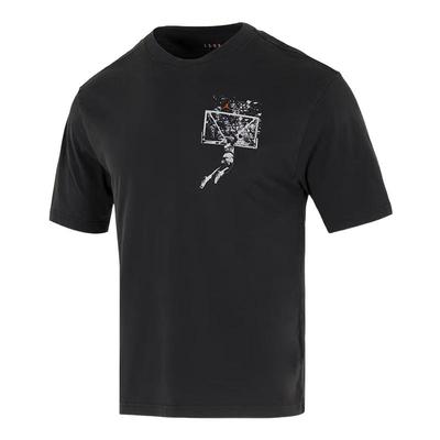NIKE耐克AJ短袖男夏季JORDAN扣碎图案宽松篮球运动T恤IB3298-045
