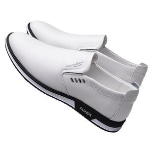 春上新皮鞋39-47大码男一脚蹬豆豆鞋软底商务正装男士皮鞋乐福鞋