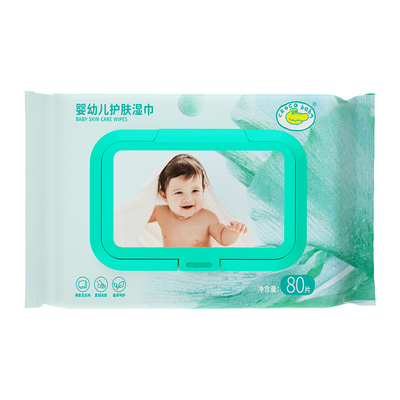鳄鱼宝宝婴幼儿护肤湿巾大包带盖