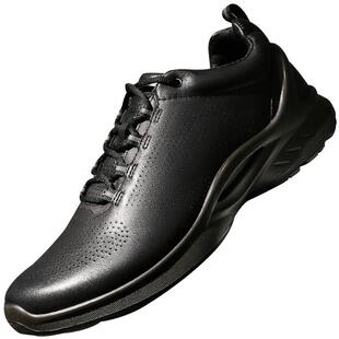 强人3515男鞋新式消防备勤鞋全黑公务通勤鞋运动皮鞋厚底头层牛皮