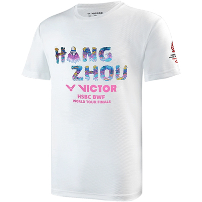 胜利羽毛球服纪念恤文化衫速干