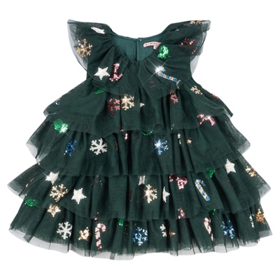 3件5折Little现货 丹麦Konges Slojd FW25女宝圣诞连衣裙半裙发夹