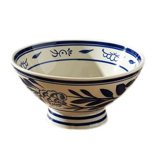 舍里手绘青花秦海碗陶瓷釉下彩油泼面碗拉面碗大容量面碗汤碗商用