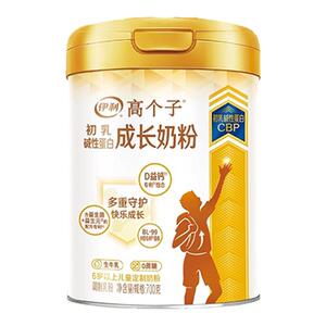伊利高个子儿童学生成长高钙奶粉6岁以上含生牛乳CBP乳铁蛋白奶粉