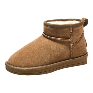 7CM内增高雪地靴子女2025新款冬季加绒加厚保暖百搭防滑东北棉鞋