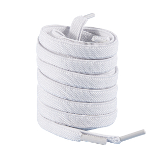 弹力鞋带扁平形白色松紧男士运动鞋专用8mm黑色耐磨男防滑不起球