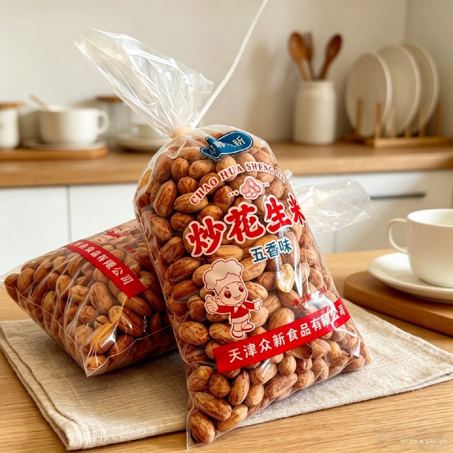 2026年新货五香花生米天津特产五香果仁零食烤熟炒货下酒菜休闲
