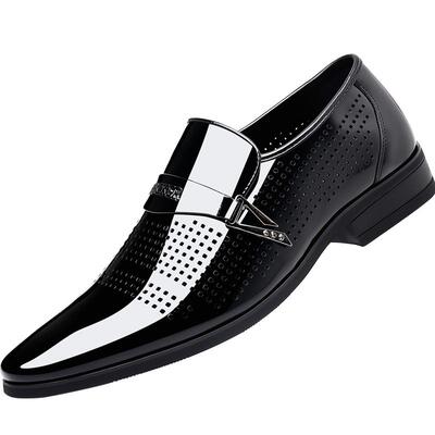 老爷车皮鞋男真皮商务正装透气