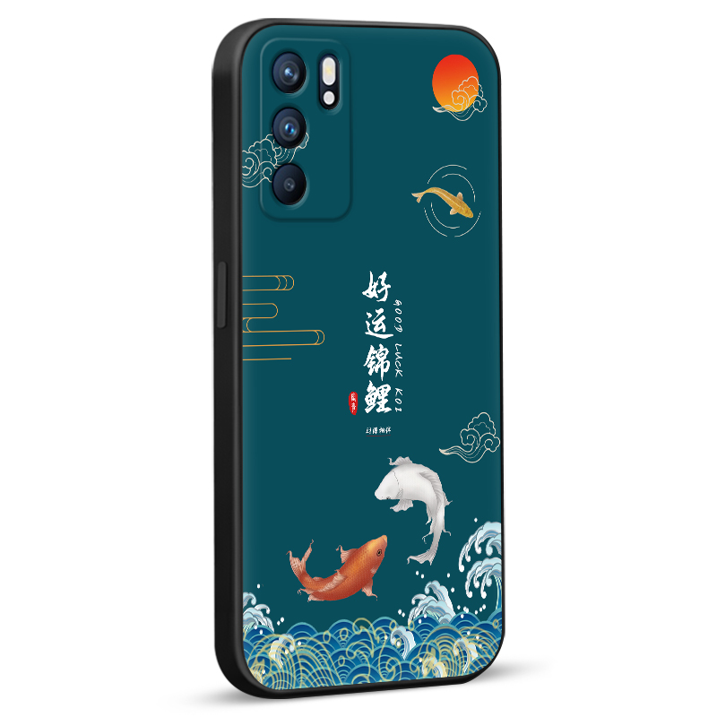 秋昊适用于opporeno6pro手机外壳pepm00防摔耐脏reno6pro软硅胶保护套oop欧珀reno6pro新款好寓意pepm00文字