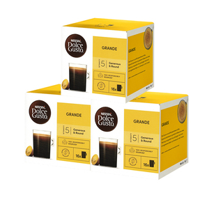 雀巢胶囊咖啡多趣酷思DOLCE GUSTO花式拿铁纯咖啡美式意式3盒套装