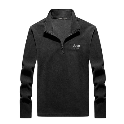 品牌绣花美国吉普套头抓绒卫衣