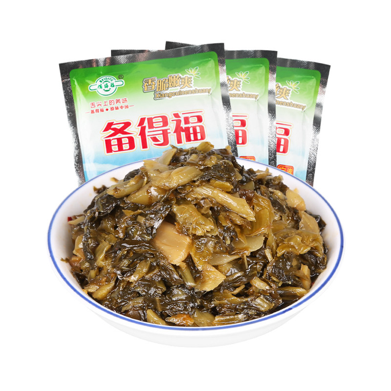 备得福雪菜王宁波特产118g袋装新鲜即食雪里蕻开味咸菜下饭菜酸菜