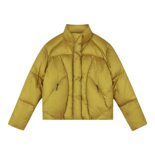 Oneup白鸭绒羽绒服男女款立领黑色保暖2025新款高级感秋冬季外套