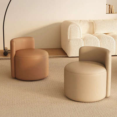 猫抓皮小凳子家用矮凳靠背小型圆凳茶几凳服装店幼儿园换鞋凳子