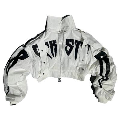 美式外套短款潮男女hiphop穿搭