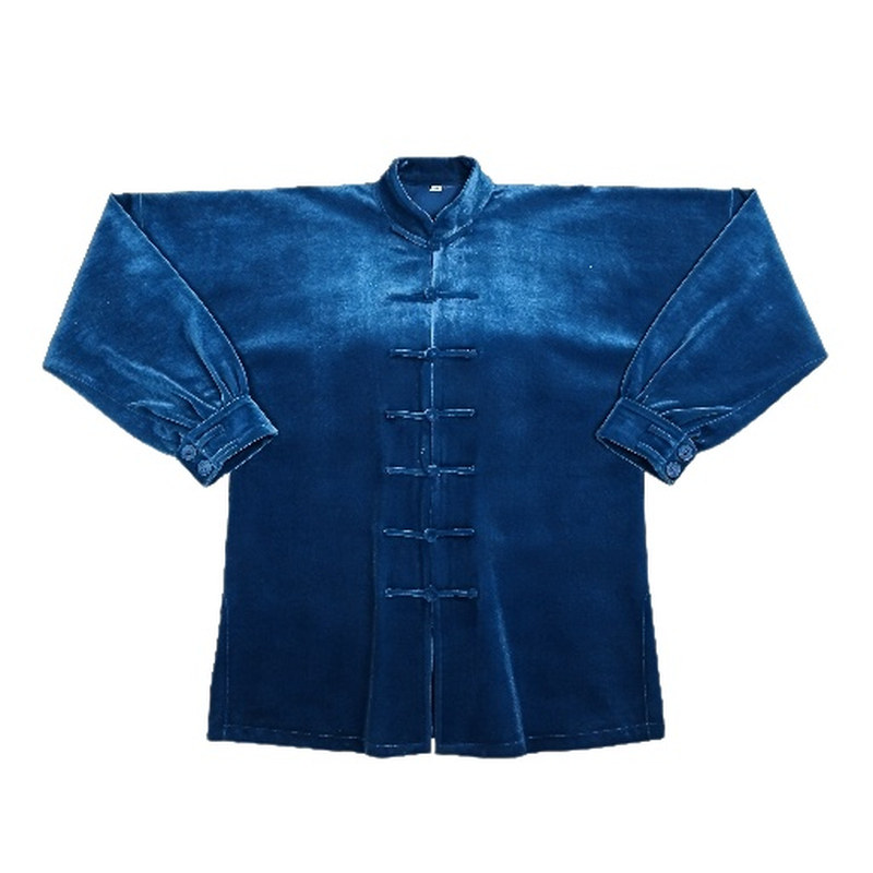 新款2026秋冬季加厚金丝绒太极服女武术服中长款男太极拳练功服装