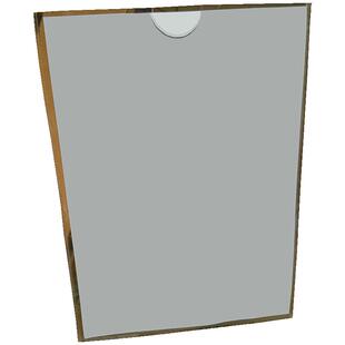 双层亚克力卡槽A4插槽插纸盒有机玻璃A5A3透明板展示牌5寸6寸插盒