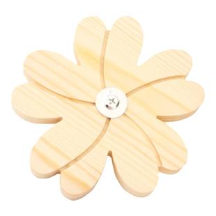 龙猫磨牙啃咬玩具跳板风鼠轮解闷增进活动量拍照造景旋转花朵风车