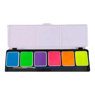 fButterfly蝶妆水溶性人体彩绘颜料荧光速干画脸装扮化妆彩绘膏