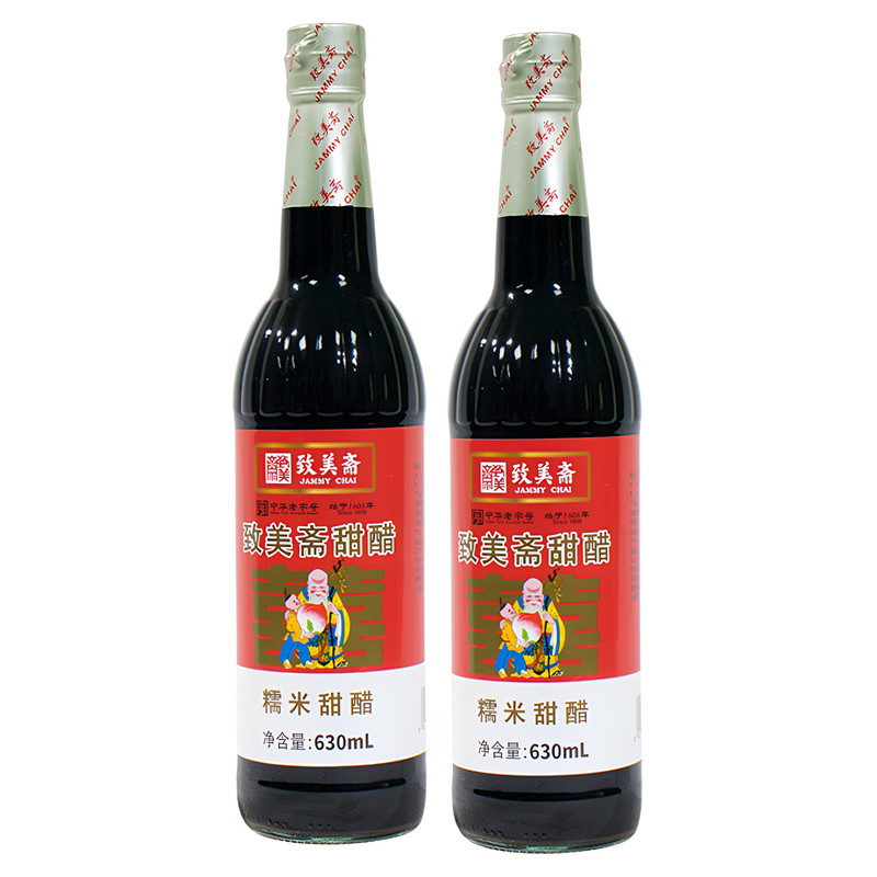 致美斋糯米甜醋630ml/瓶添丁甜醋